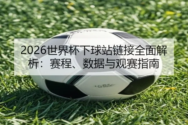 2026世界杯下球站链接全面解析：赛程、数据与观赛指南